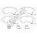 Brake pad set, disc brake 25603 00 703 00 Breck
