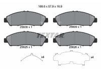 Brake pad set, disc brake 2560801 Textar
