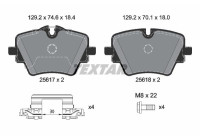 Brake pad set, disc brake 2561703 Textar
