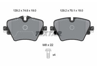 Brake pad set, disc brake 2561705 Textar