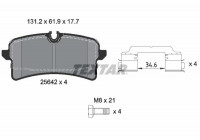 Brake Pad Set, disc brake 2564203 Textar