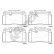 Brake pad set, disc brake 25643 00 551 00 Breck