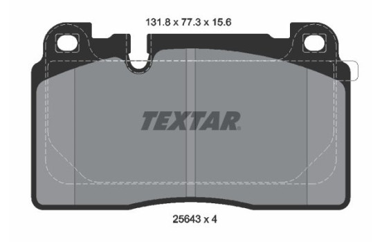 Brake Pad Set, disc brake 2564302 Textar