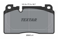 Brake Pad Set, disc brake 2564305 Textar