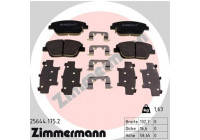 Brake Pad Set, disc brake 25644.175.2 Zimmermann