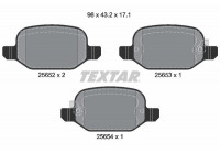 Brake Pad Set, disc brake 2565201 Textar