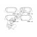 Brake pad set, disc brake 25688 00 702 00 Breck