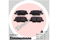 Brake Pad Set, disc brake 25688.150.1 Zimmermann