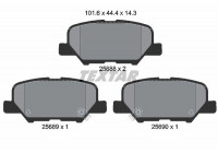 Brake Pad Set, disc brake 2568801 Textar