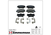 Brake Pad Set, disc brake 25692.180.3 Zimmermann