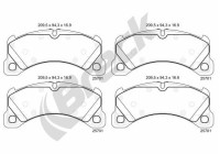 Brake pad set, disc brake 25701 00 553 00 Breck