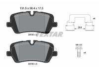 Brake Pad Set, disc brake 2572001 Textar