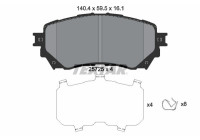 Brake Pad Set, disc brake 2572501 Textar