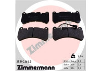 Brake Pad Set, disc brake 25790.160.2 Zimmermann