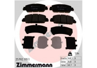 Brake Pad Set, disc brake 25792.170.1 Zimmermann