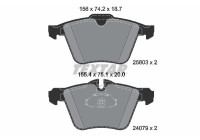 Brake pad set, disc brake 2580301 Textar
