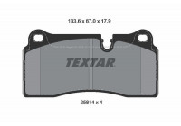 Brake pad set, disc brake 2581401 Textar
