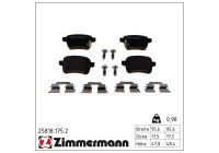 Brake Pad Set, disc brake 25818.175.2 Zimmermann