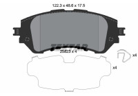 Brake pad set, disc brake 2582301 Textar