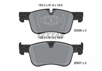 Brake pad set, disc brake 2583605 Textar