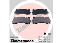 Brake Pad Set, disc brake 25838.155.1 Zimmermann