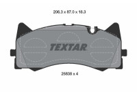 Brake pad set, disc brake 2583801 Textar