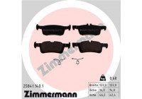 Brake Pad Set, disc brake 25841.140.1 Zimmermann