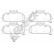 Brake pad set, disc brake 25861 00 553 00 Breck