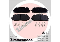 Brake Pad Set, disc brake 25861.170.2 Zimmermann