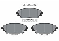 Brake Pad Set, disc brake 2587501 Textar