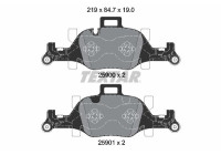 Brake Pad Set, disc brake 2590001 Textar