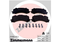 Brake Pad Set, disc brake 25908.170.2 Zimmermann