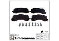 Brake Pad Set, disc brake 25908.170.2 Zimmermann