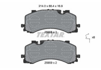 Brake Pad Set, disc brake 2590801 Textar