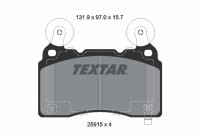 Brake Pad Set, disc brake 2591501 Textar