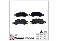 Brake Pad Set, disc brake 25983.180.1 Zimmermann