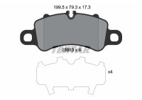 Brake pad set, disc brake 2598301 Textar