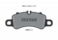 Brake Pad Set, disc brake 2598303 Textar