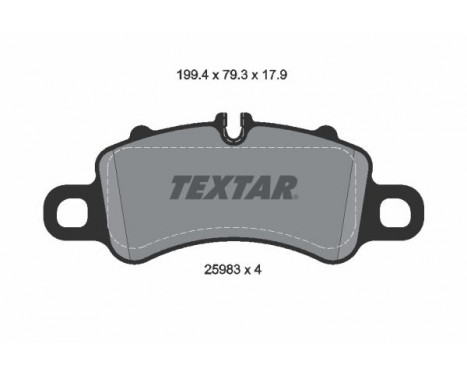 Brake Pad Set, disc brake 2598303 Textar