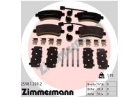 Brake Pad Set, disc brake 25987.200.2 Zimmermann