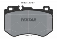 Brake Pad Set, disc brake 2599701 Textar