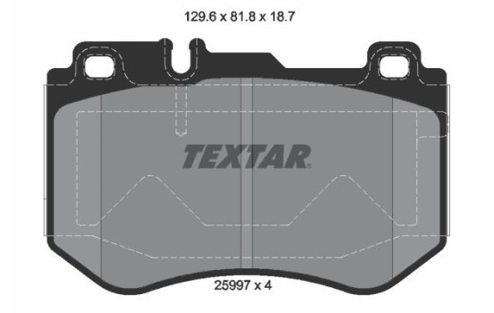 Brake Pad Set, disc brake 2599701 Textar