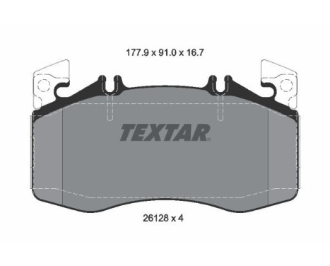 Brake pad set, disc brake 2612801 Textar