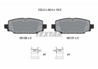 Brake Pad Set, disc brake 2613601 Textar