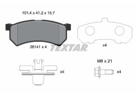 Brake pad set, disc brake 2614101 Textar