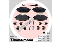 Brake Pad Set, disc brake 26169.185.2 Zimmermann