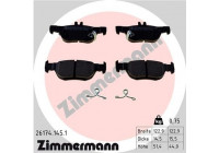 Brake Pad Set, disc brake 26174.145.1 Zimmermann