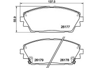 Brake pad set, disc brake 2617701 Textar