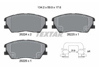 Brake pad set, disc brake 2622401 Textar