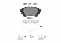Brake pad set, disc brake 2624501 Textar